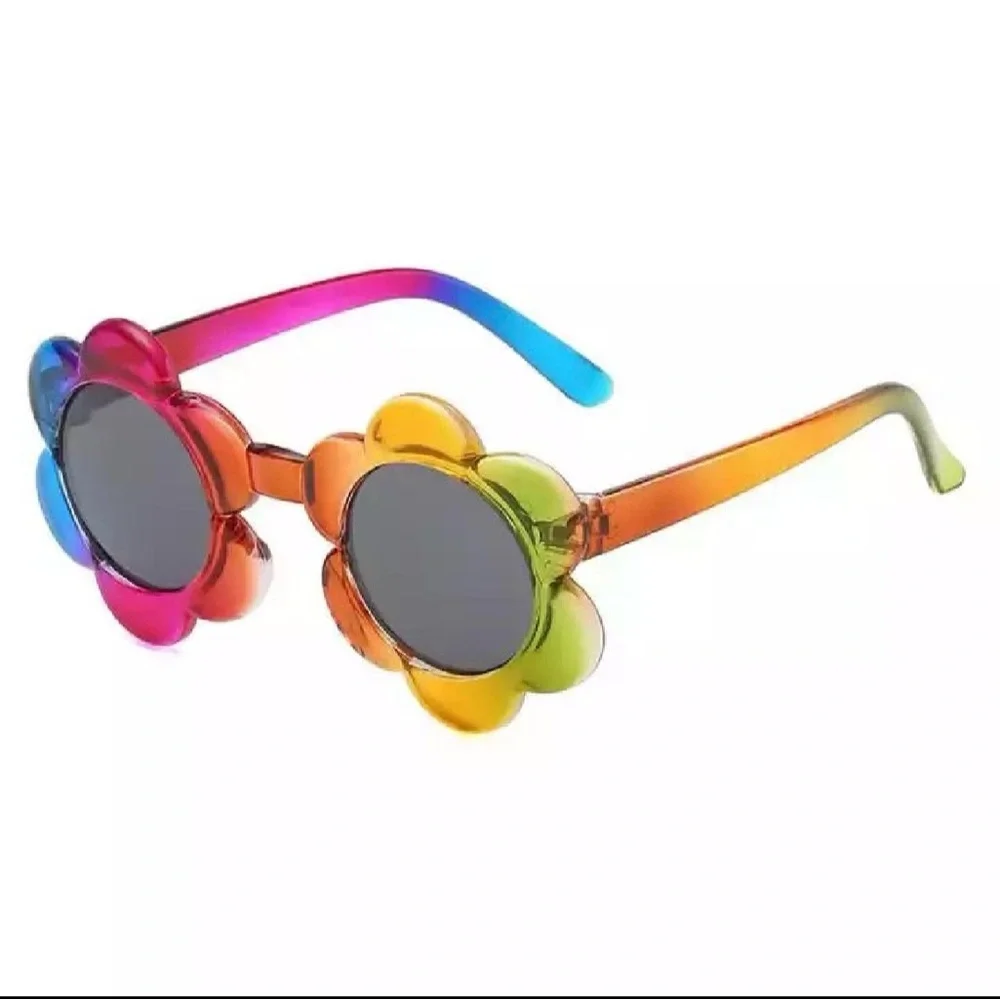 Toddler Kids Rainbow Flower Sunglasses - Multicolor